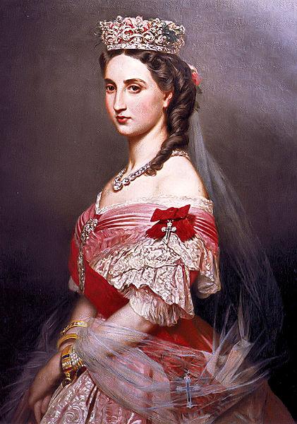 Franz Xaver Winterhalter Retrato de Carlota de Mexico oil painting picture